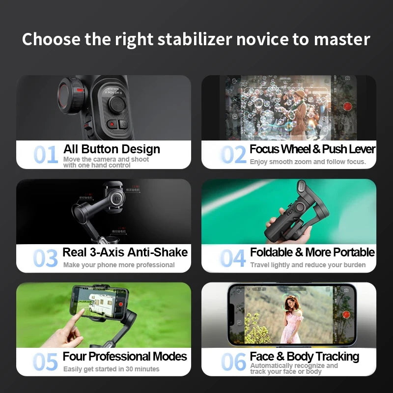 Three-Axis Handheld Smartphone Gimbal